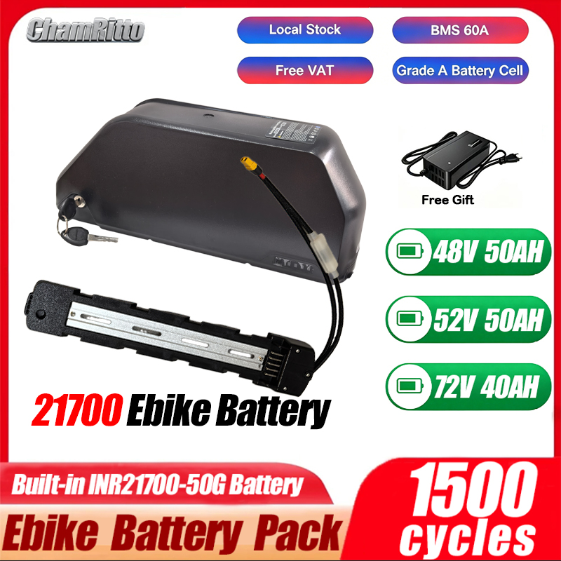 Electric Bicycle Battery 72V 30Ah - Batteria Hailong per e-bike 52v 36v