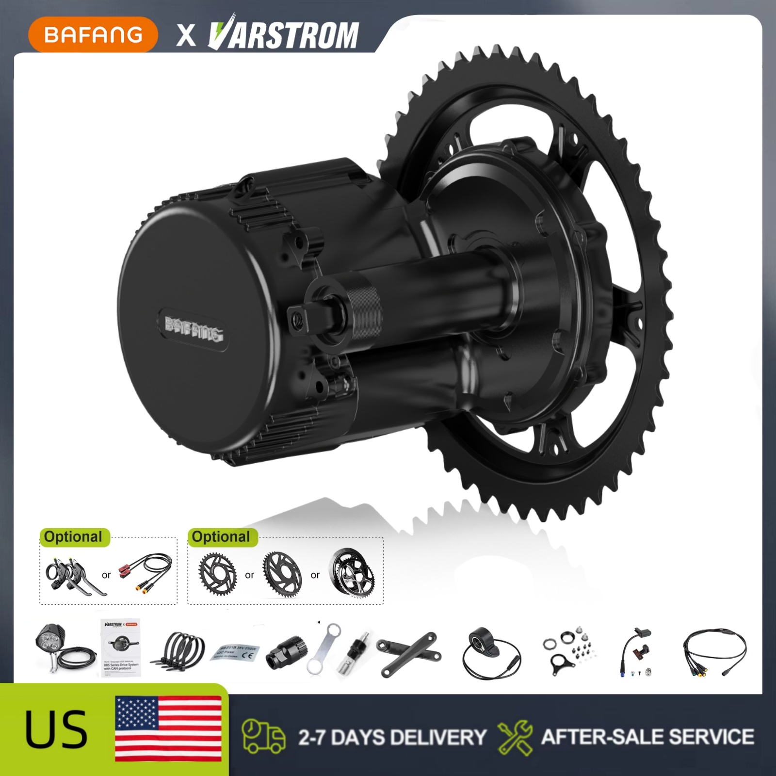 Bafang Bbs02B 48V 750W Mid Drive Kit - Set motore centrale BAFANG 48V 500W