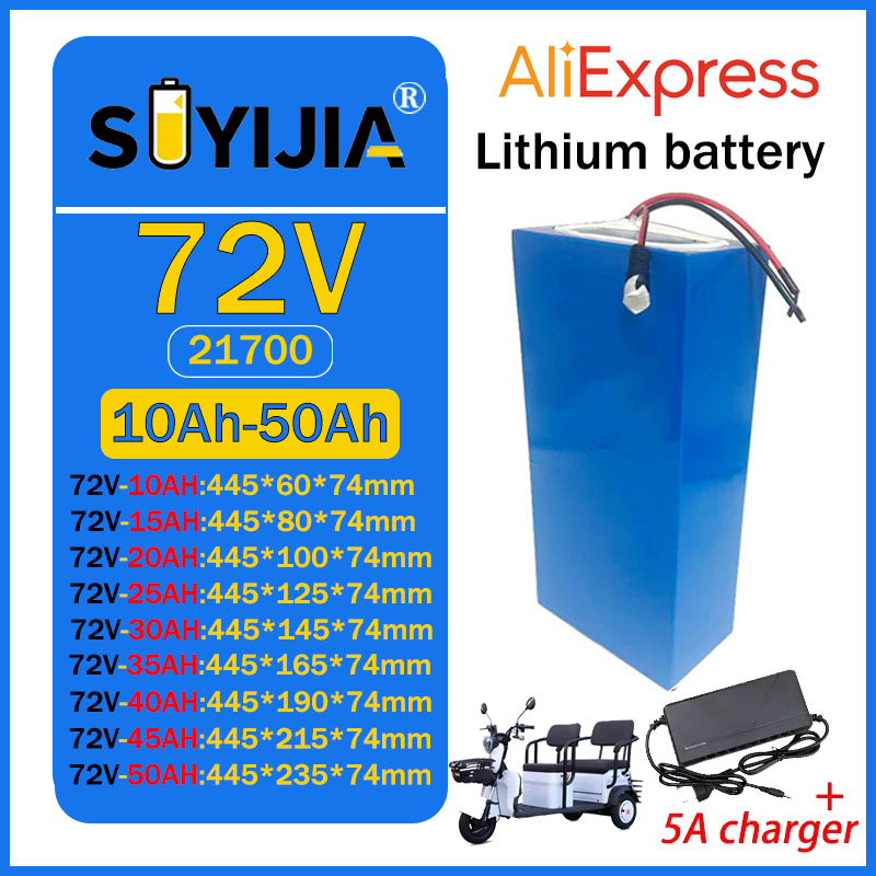 Electric Bicycle Battery 72V 30Ah - Batteria al litio 21700 da 72V