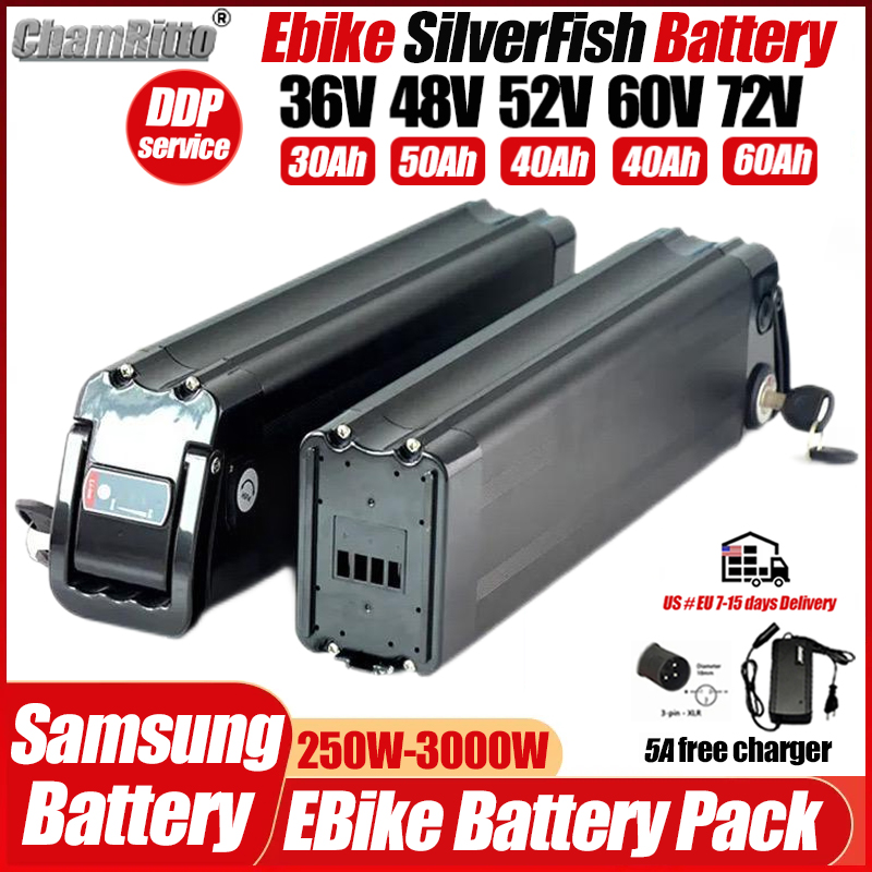 Electric Bicycle Battery 72V 30Ah - Batteria per Bicicletta Elettrica 36v 48v