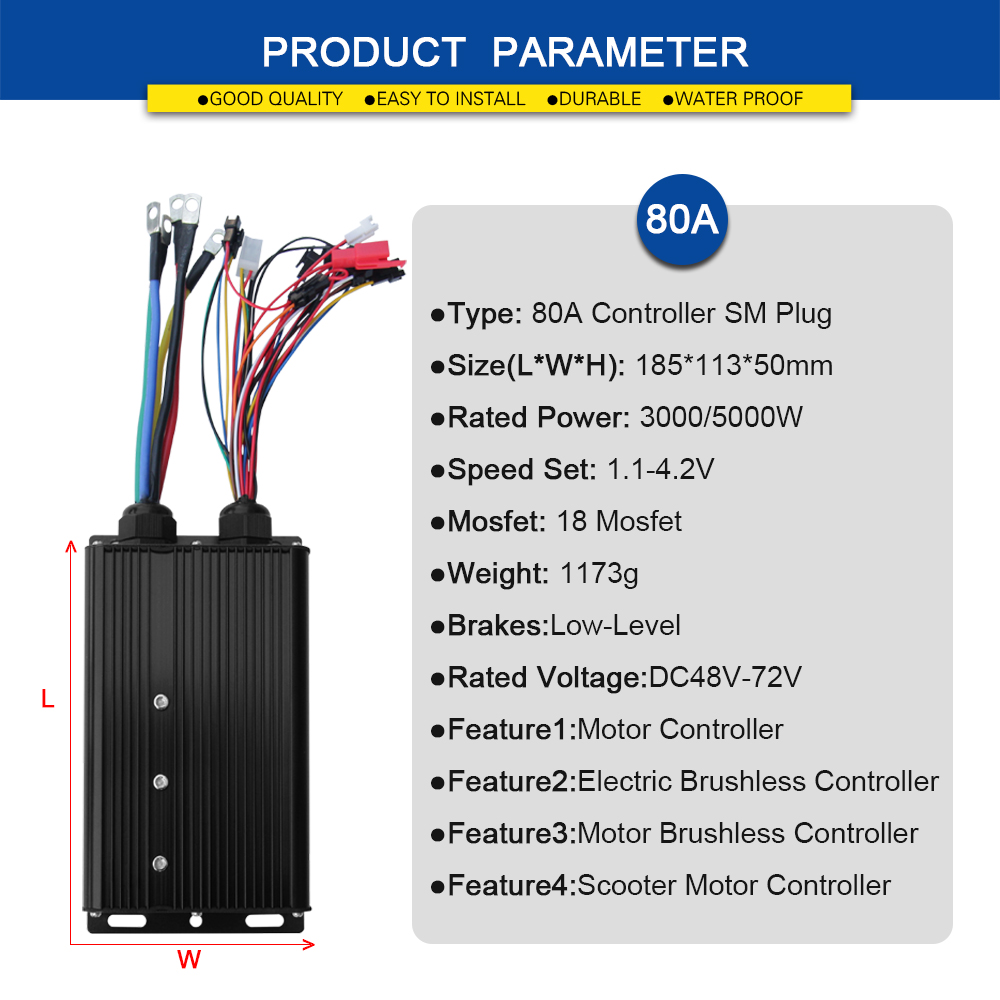 Centralina a Onda Sinusoidale  - Sine Wave Controller 48V 72V 80A recensione e prezzo